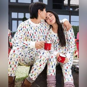 Hanna Anderson Women's Holiday Long John Pajama set